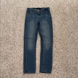 Classic Straight-Leg Dark Wash Jeans